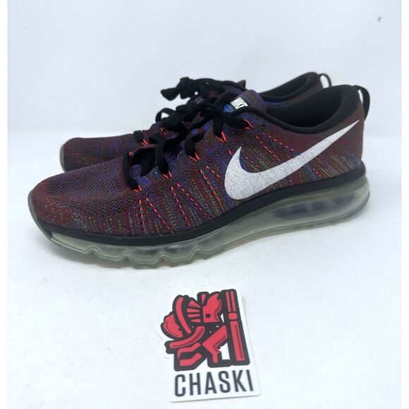 NIKE Men's size 10 FLYKNIT AIRMAX Running Trainers sneakers 620469 016  NEW - Picture 1 of 10